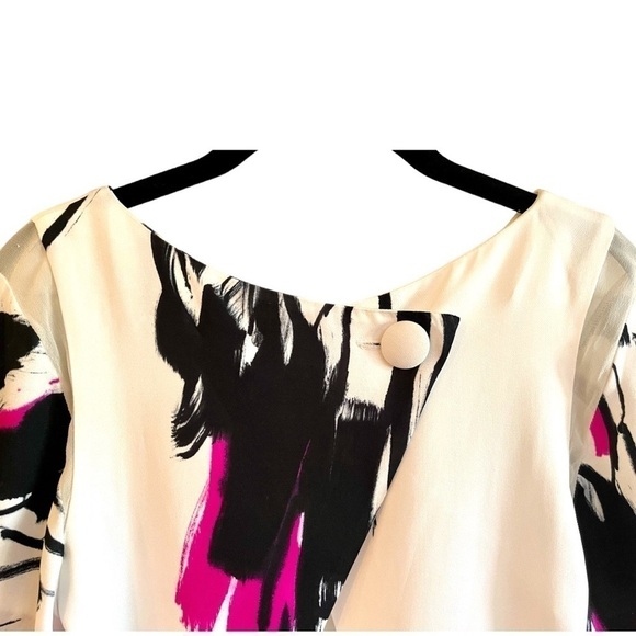 MILLY, NWOT, GORGEOUS, PRINT, CROP TOP. 100% SILK. SIZE P - Picture 5 of 8